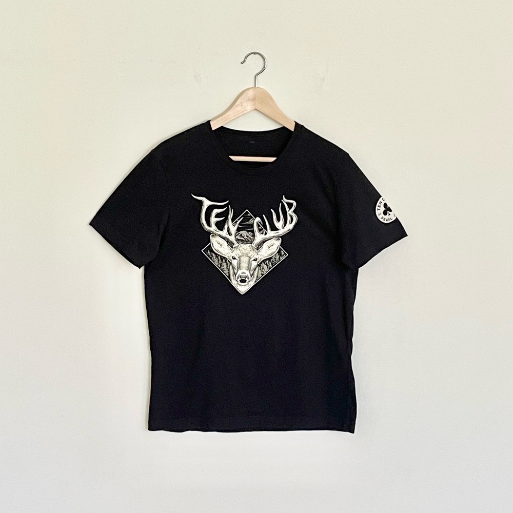Pearl Jam Ten Club 2020 Deer Graphic Black T Shirt Adult size Large